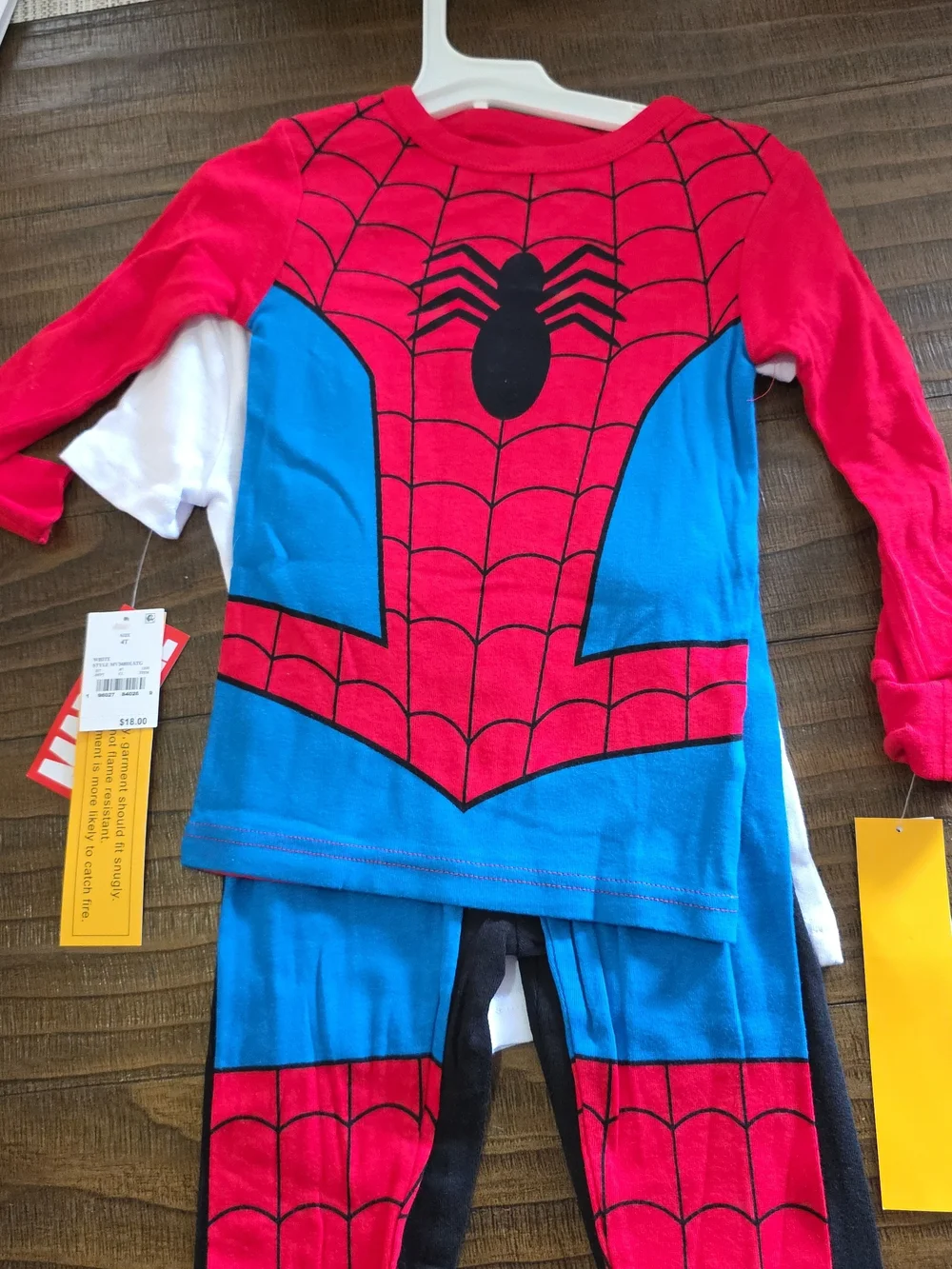 5T Marvel Red and Blue Spider-man Superhero Pajama Set